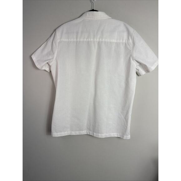 COOFANDY Cuban Men's Short Sleeve Shirt Rayon/ Linen Blend Button Down size XL - Picture 2 of 8